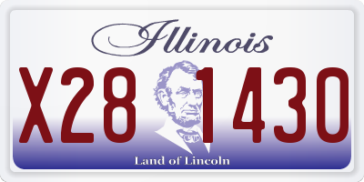 IL license plate X281430
