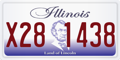 IL license plate X281438