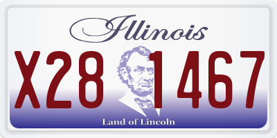 IL license plate X281467