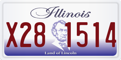 IL license plate X281514
