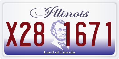 IL license plate X281671