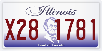 IL license plate X281781
