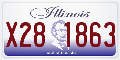 IL license plate X281863