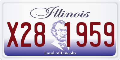 IL license plate X281959