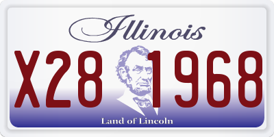 IL license plate X281968