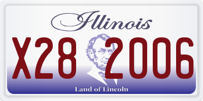 IL license plate X282006