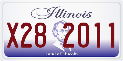 IL license plate X282011