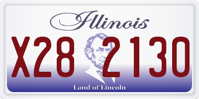 IL license plate X282130