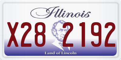 IL license plate X282192