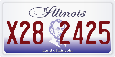 IL license plate X282425