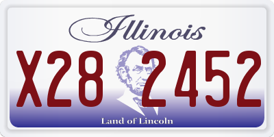 IL license plate X282452
