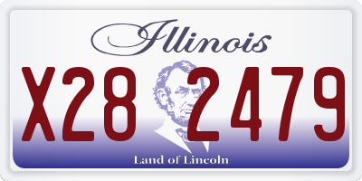 IL license plate X282479