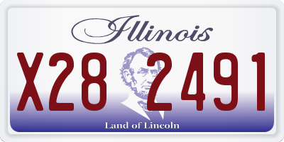IL license plate X282491