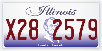 IL license plate X282579
