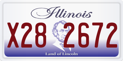 IL license plate X282672