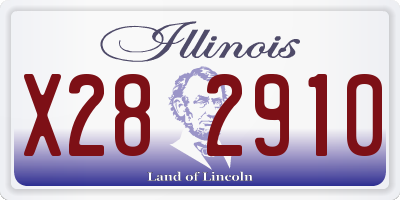 IL license plate X282910