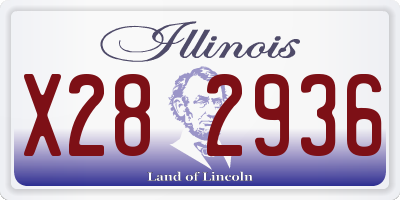 IL license plate X282936