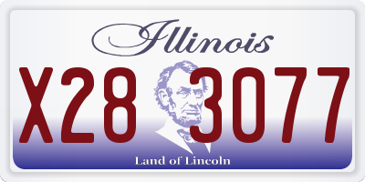 IL license plate X283077