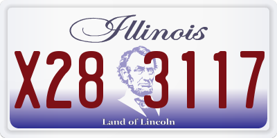 IL license plate X283117