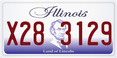 IL license plate X283129