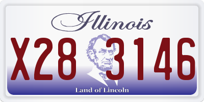IL license plate X283146