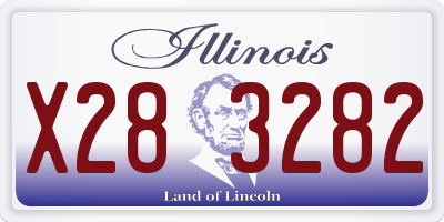 IL license plate X283282