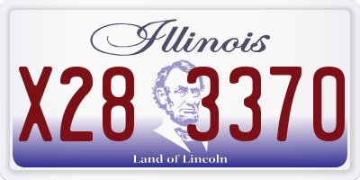 IL license plate X283370