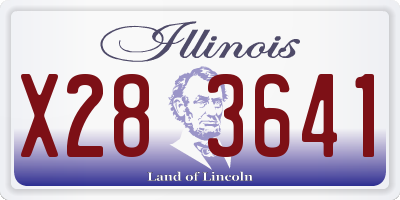 IL license plate X283641