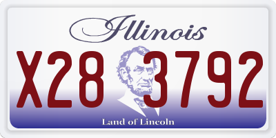 IL license plate X283792