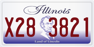 IL license plate X283821