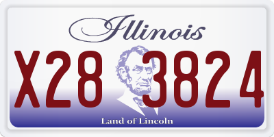 IL license plate X283824