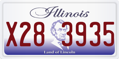 IL license plate X283935