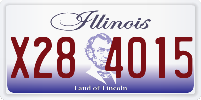 IL license plate X284015