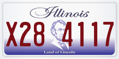 IL license plate X284117