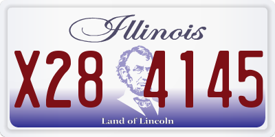 IL license plate X284145
