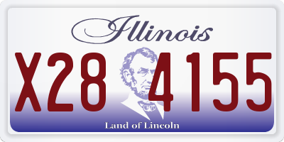 IL license plate X284155