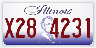 IL license plate X284231