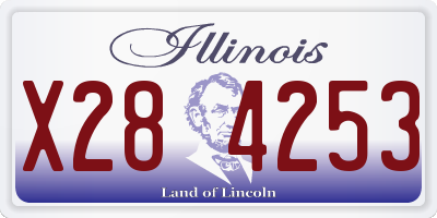 IL license plate X284253