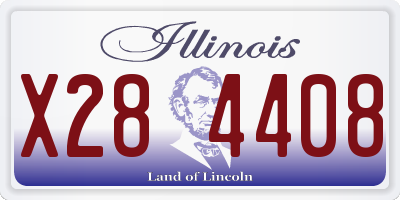 IL license plate X284408