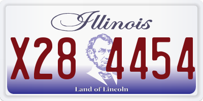 IL license plate X284454