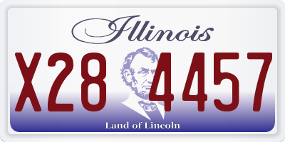 IL license plate X284457