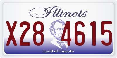 IL license plate X284615