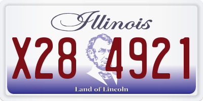 IL license plate X284921