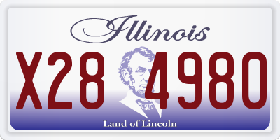 IL license plate X284980
