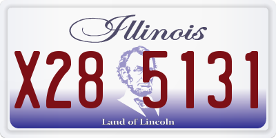 IL license plate X285131