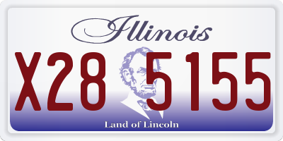 IL license plate X285155