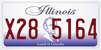 IL license plate X285164