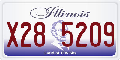 IL license plate X285209