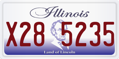 IL license plate X285235