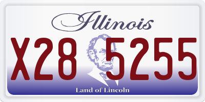 IL license plate X285255